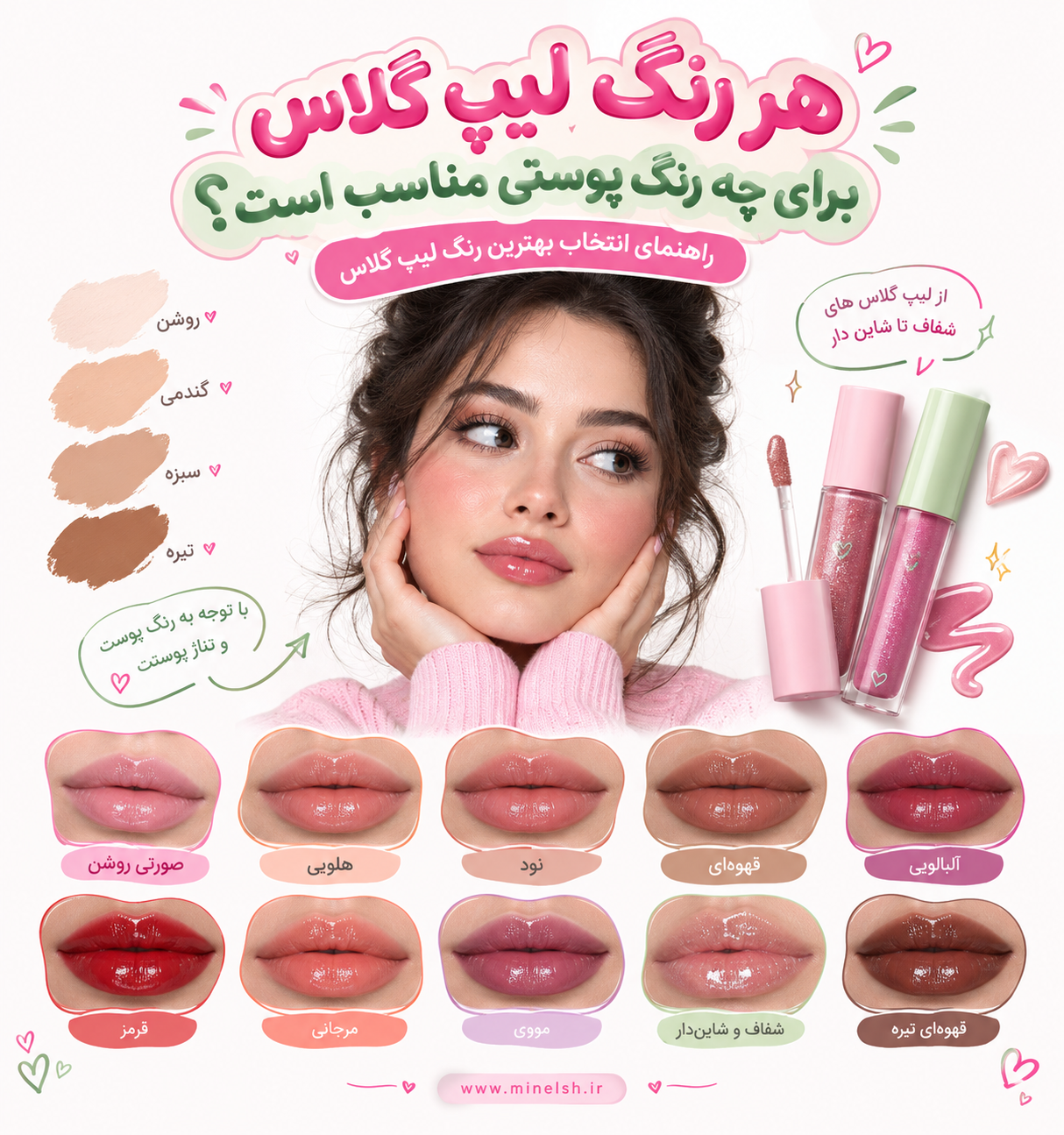 لیپ گلاس مناسب تو چیه؟؟؟