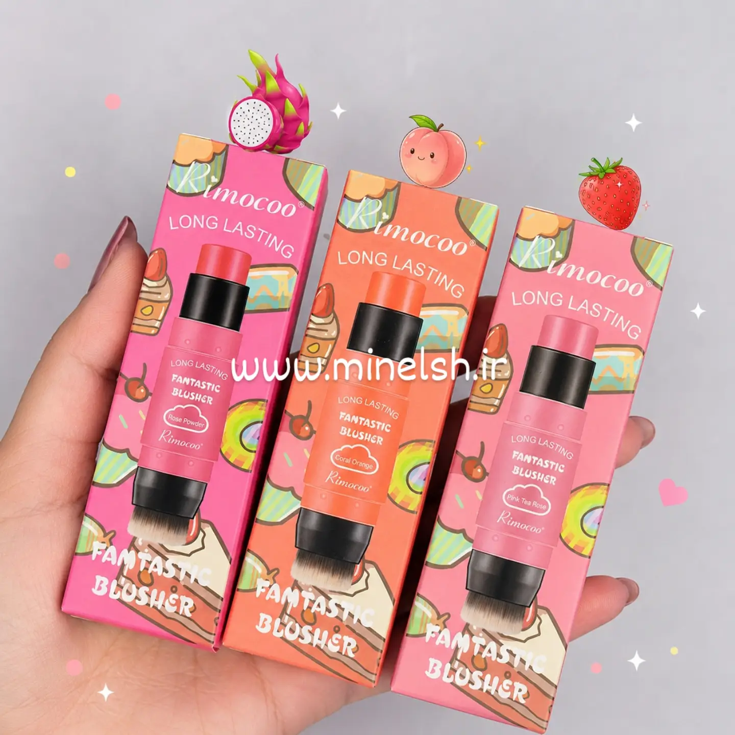 رژگونه استیکی براش‌دار ریموکو
