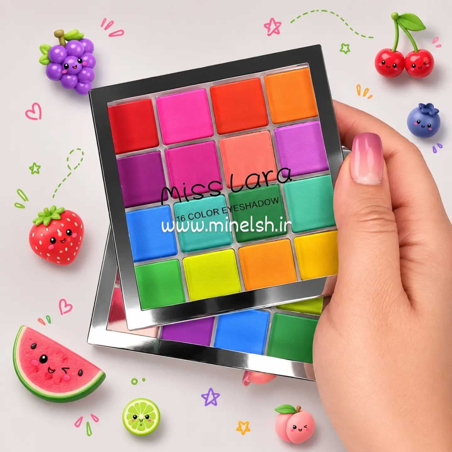 پالت سایه 16 رنگ میس لارا کد MS-26